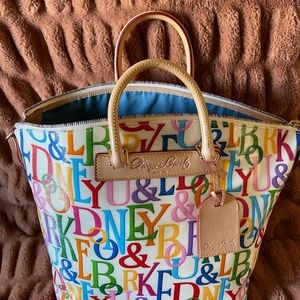 Dooney & Bourke Vanessa multi color tote,